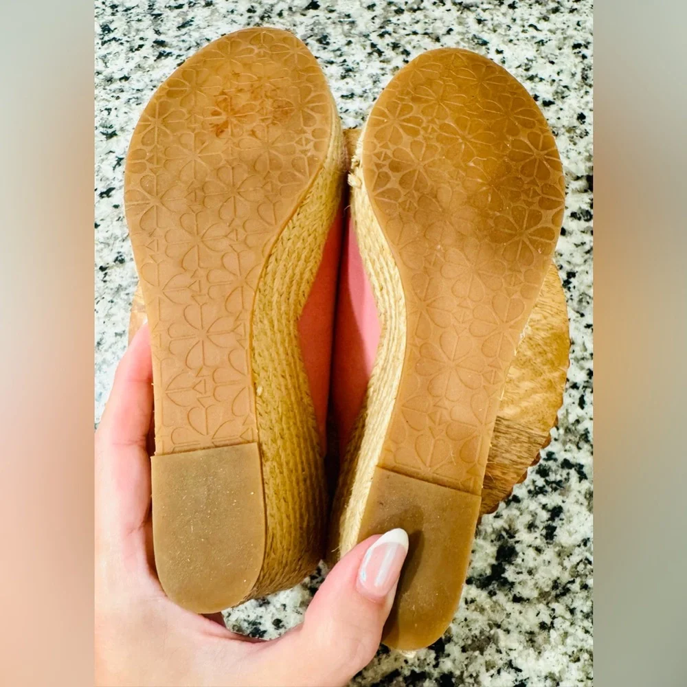 Kate Spade‎ Thea Pink Suede Wedge Shoes